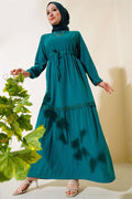 Lace Tunnel Dress Emerald