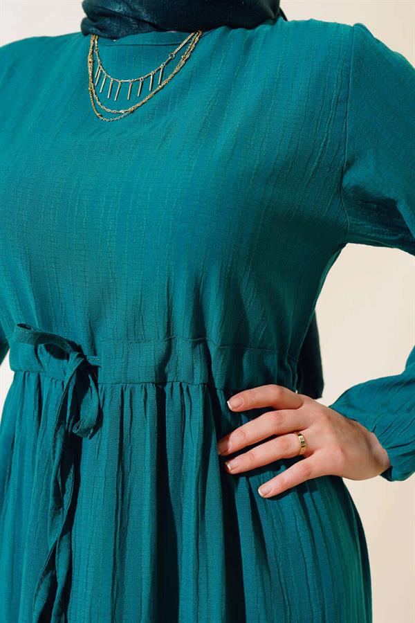 Lace Tunnel Dress Emerald
