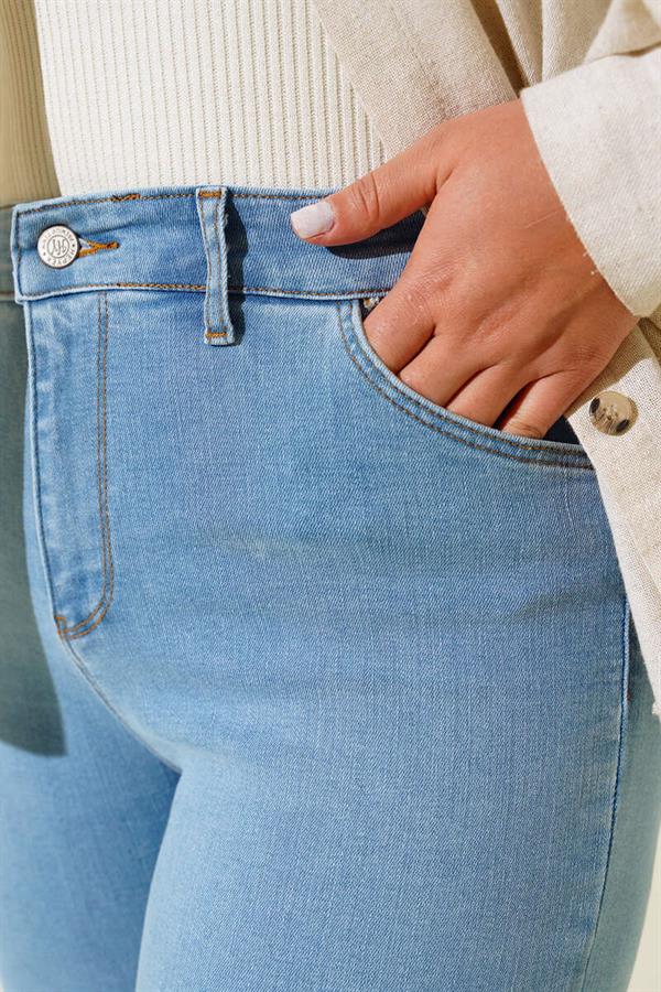 Skinny Leg Plus Size Jeans Light Blue