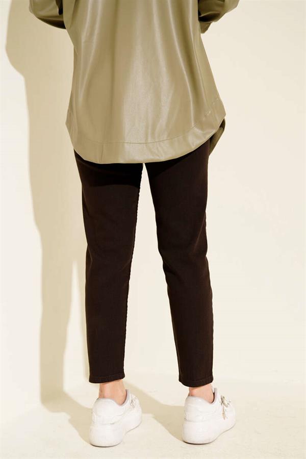 Skinny Leg Brown Trousers