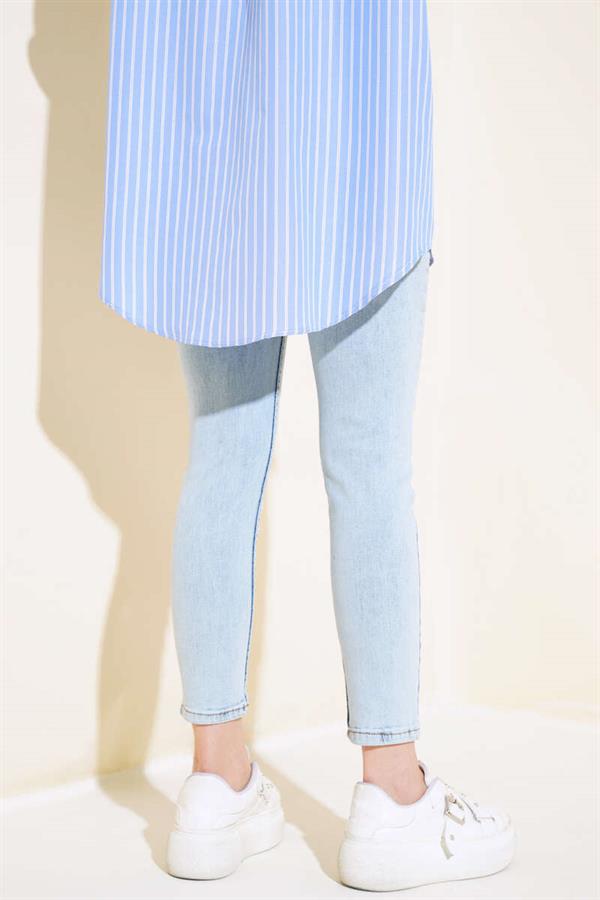  Skinny Leg Jeans Snow Light