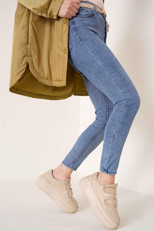  Skinny Leg Lycra Trousers Snow Medium