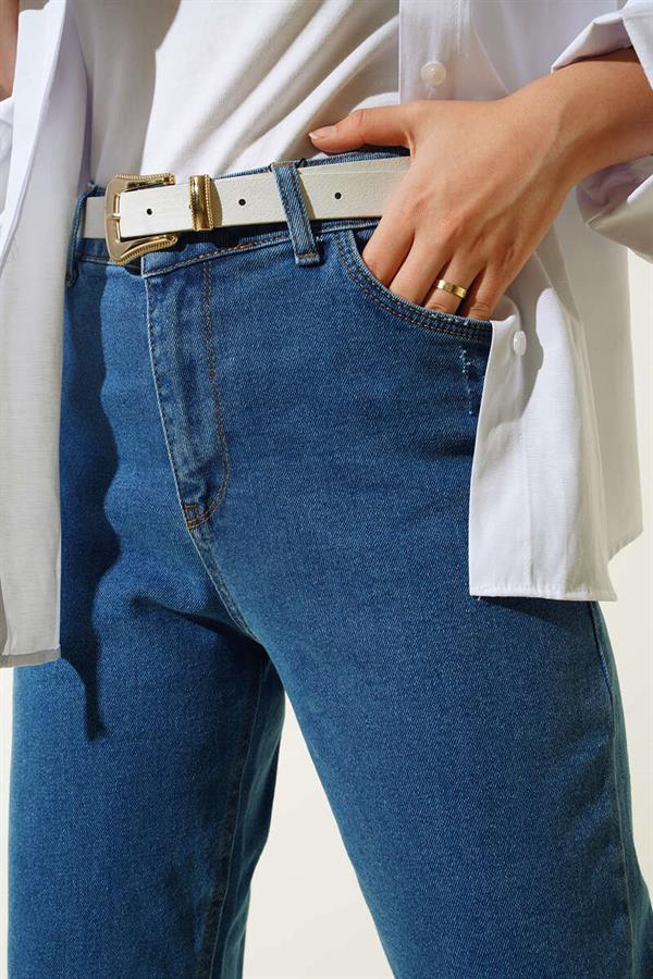 Skinny Leg Tiny Ripped Detailed Trousers Jeans