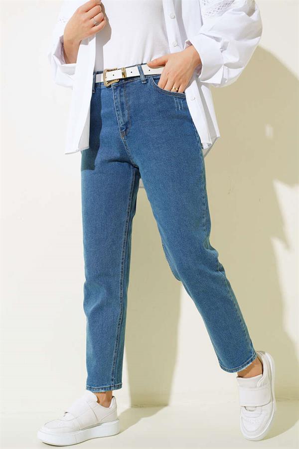 Skinny Leg Tiny Ripped Detailed Trousers Jeans