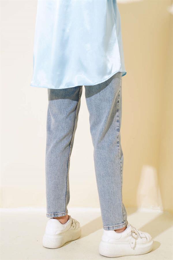Skinny Leg Mom Jean Denim Trousers Tinted