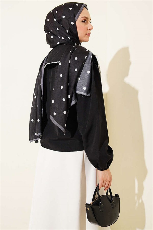Sailor Collar Tie-Up Short Shirt, Black