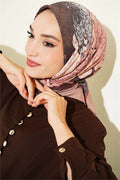 Patterned Moon Bamboo Crush Scarf Latte