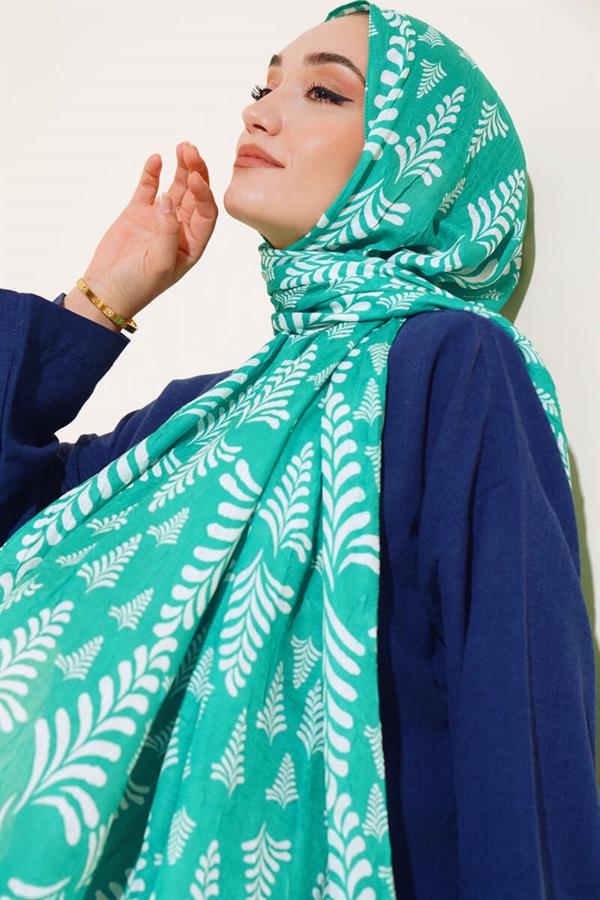 Patterned Bamboo Shawl Benetton