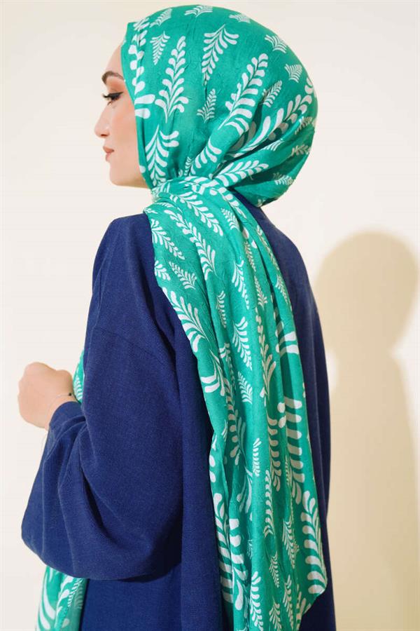 Patterned Bamboo Shawl Benetton