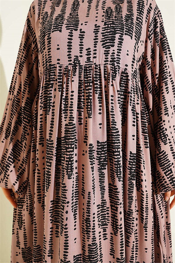 Patterned Belmando Dress Powder Pink