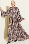 Patterned Belmando Dress Powder Pink