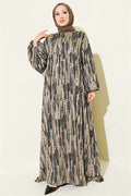 Patterned Belmando Dress, Mink