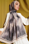 Patterned Liva Modal Crash Scarf Champagne