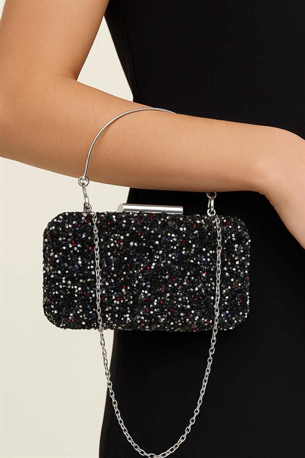 Rectangular Stone Handle Evening Bag Assortment