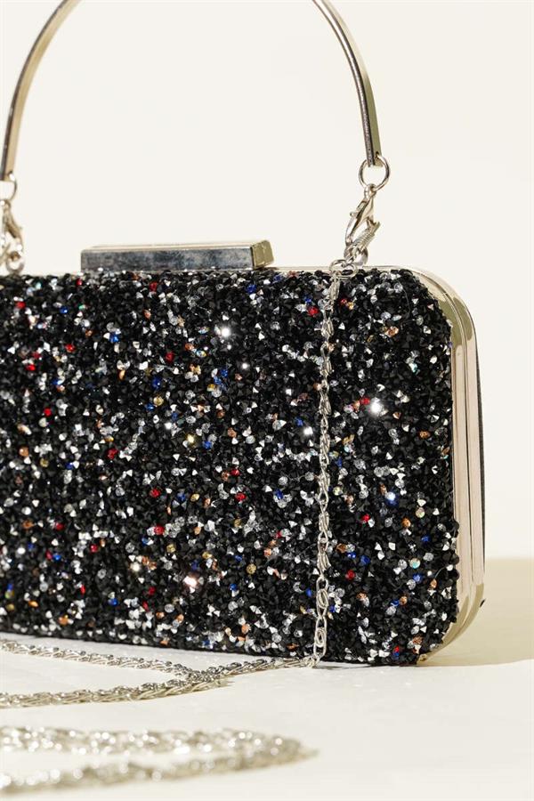 Rectangular Stone Handle Evening Bag Assortment