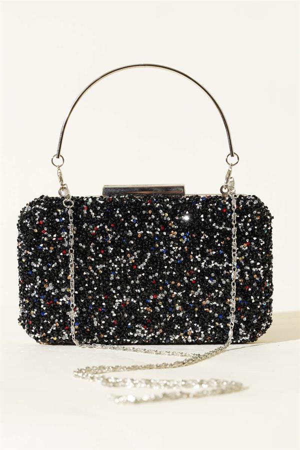 Rectangular Stone Handle Evening Bag Assortment