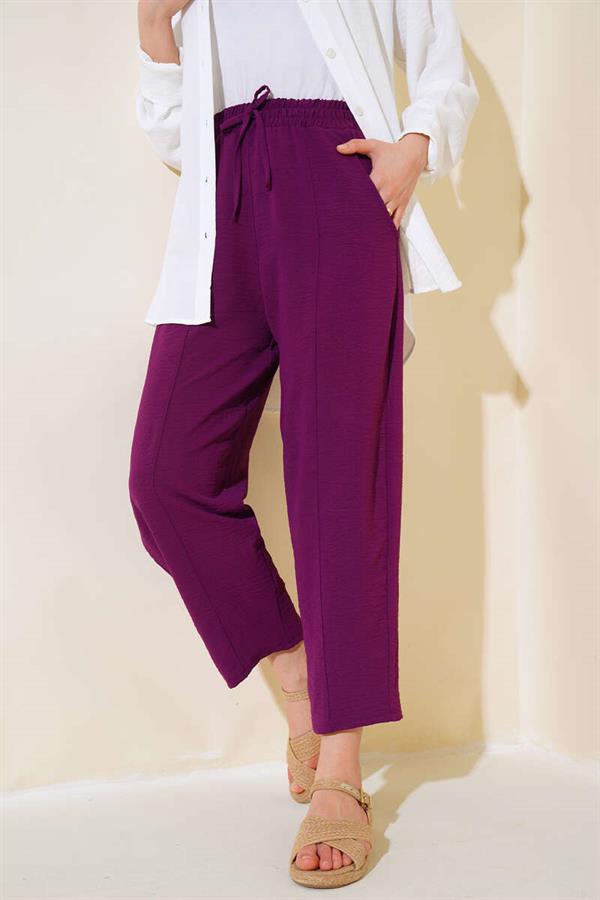  Stitched Aerobin Trousers Purple