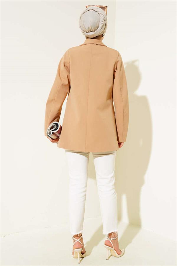 Four Button Double Jacket Camel