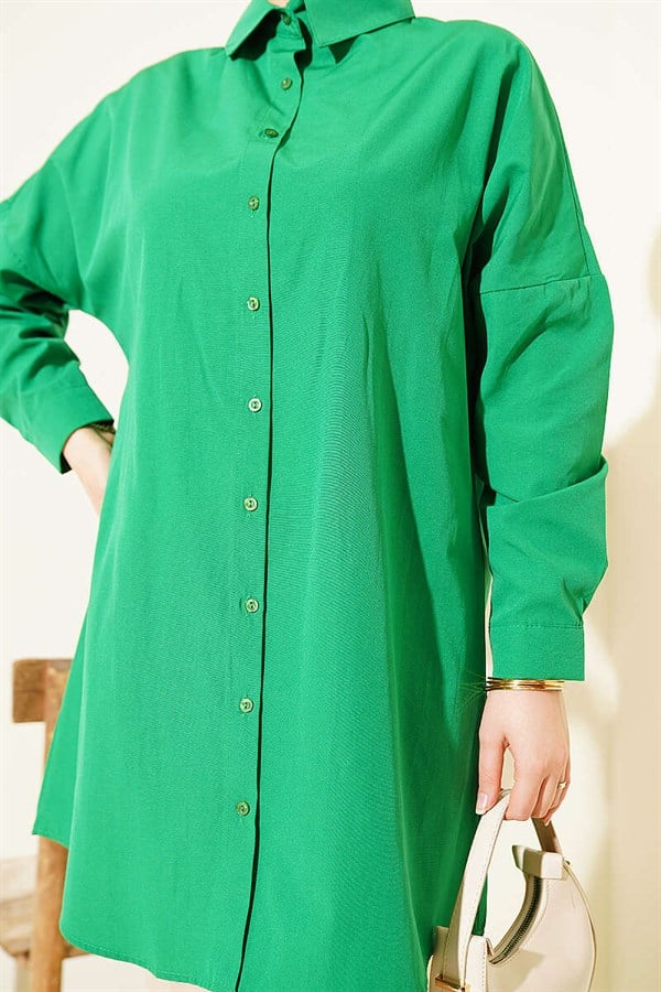 Benetton Dropped Shoulder Plain Shirt