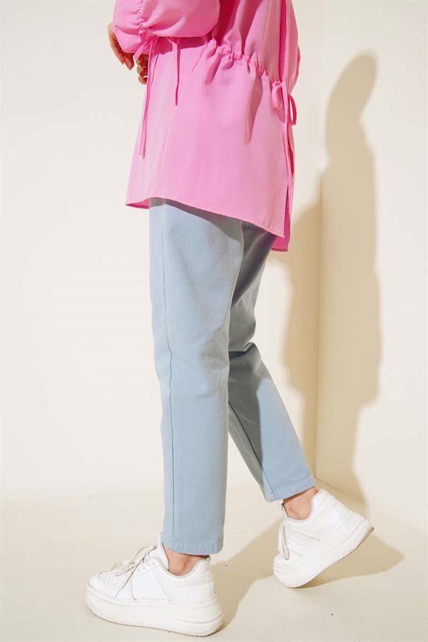 Plain Boyfriend Bondi Light Blue Trousers