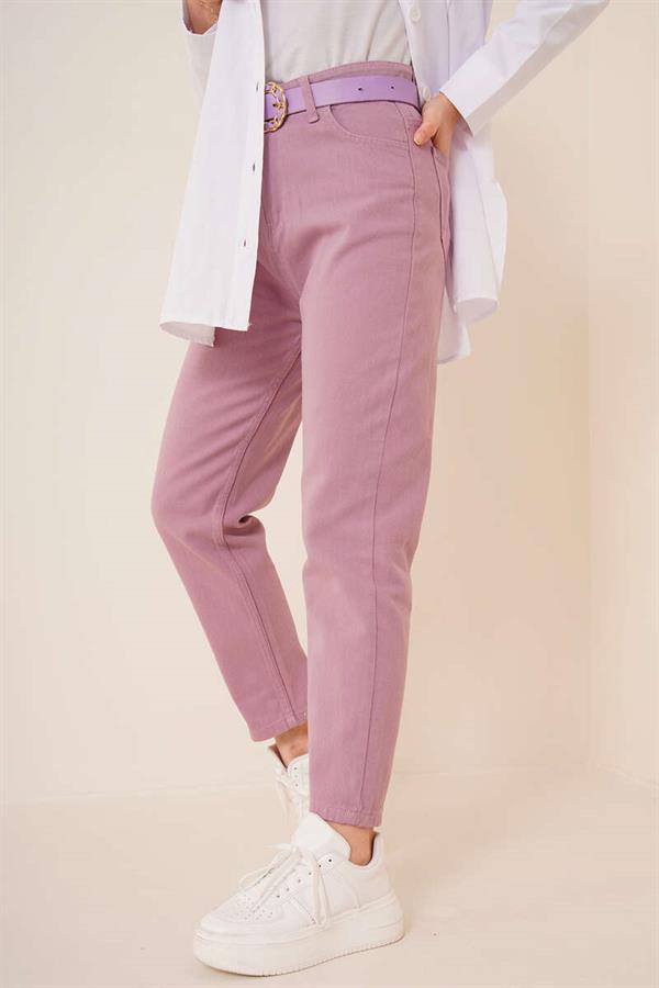 Plain Boyfriend Dusty Rose Trousers