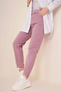 Plain Boyfriend Dusty Rose Trousers