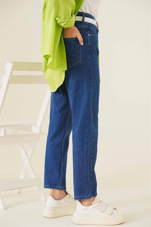 Plain Boyfriend Dark Jeans