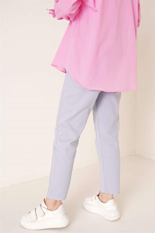 Plain Boyfriend Lilac Trousers