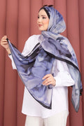 Ebru Pattern Scarf Series Lilac