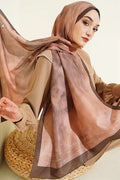 Marbled Pattern Scarf Camouflage Green