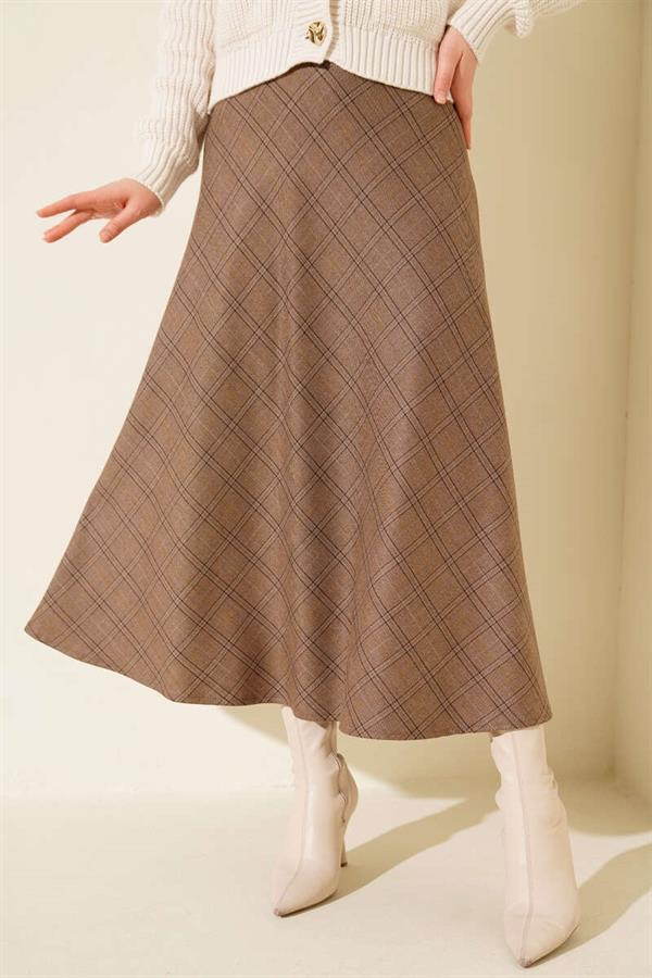 Plaid Skirt, Mink