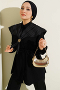 Plaid Scout Collar Shirt Black