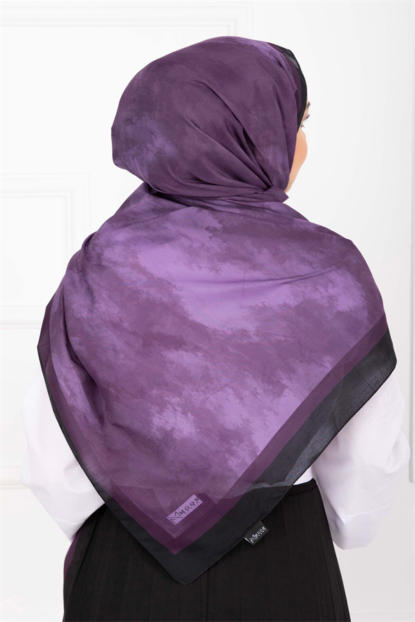 Elegance Patterned Scarf Series Purple