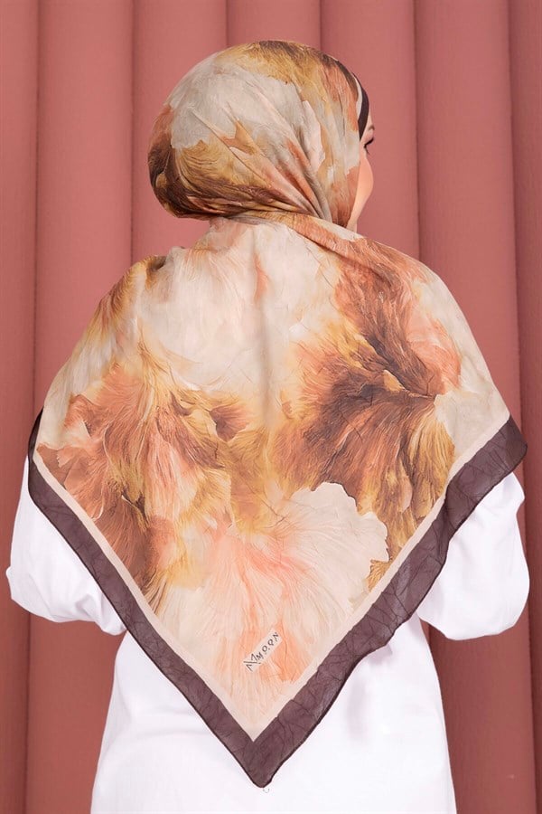 Elsa Floral Scarf Series Coffee