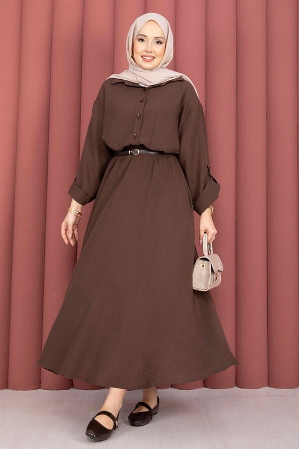 Skirt 2 Piece Set in Coffee