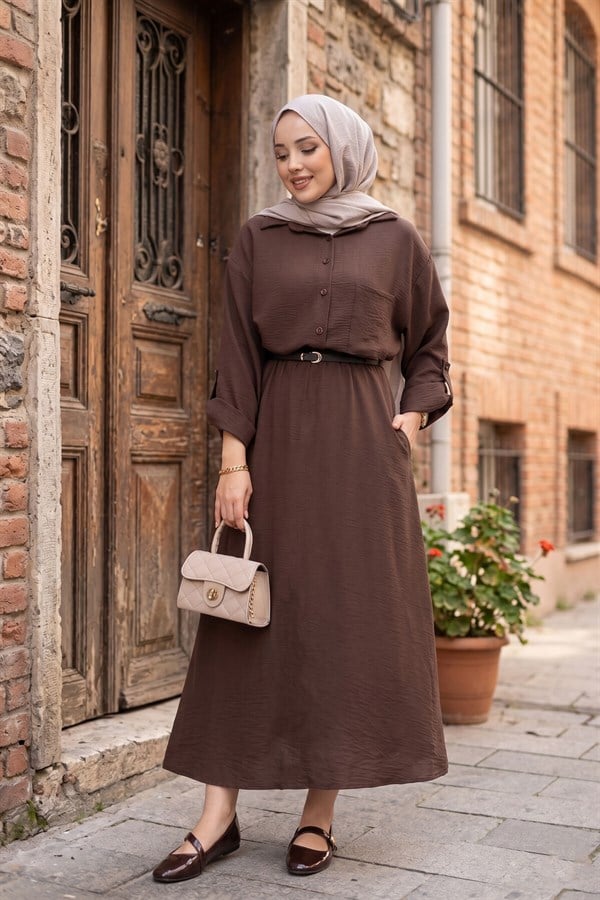 Skirt 2 Piece Set in Coffee
