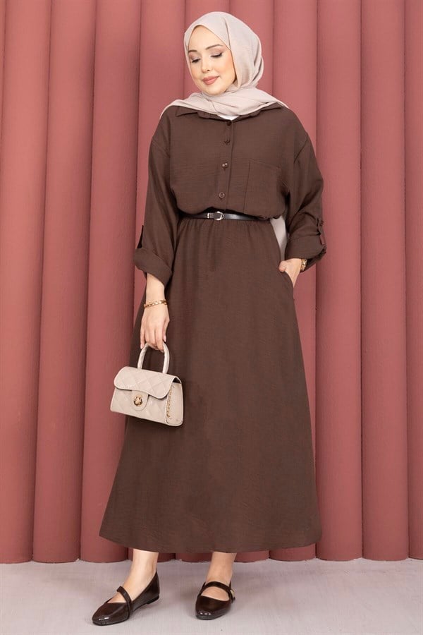 Skirt 2 Piece Set in Coffee