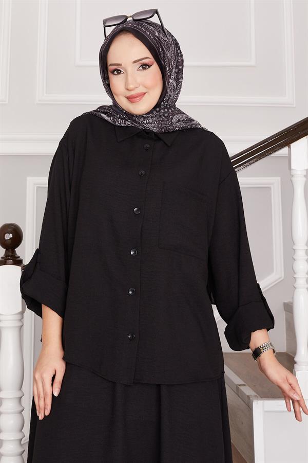 Skirted 2 Piece Set Black