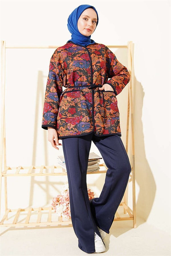 Ethnic Patterned Snap Button Jacket Assortment 4