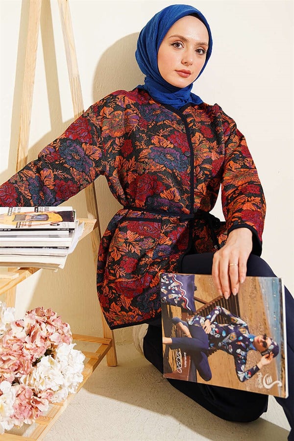 Ethnic Patterned Snap Button Jacket Assortment 4