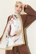 Brushstroke Bamboo Scarf Mustard