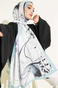 Brushstroke Bamboo Scarf Mint
