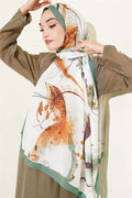 Brushstroke Bamboo Scarf Emerald