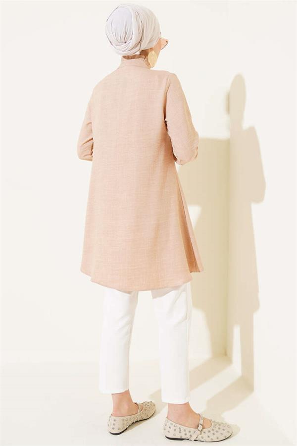Ruffle Detailed Tunic Camel
