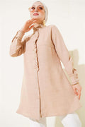 Ruffle Detailed Tunic Camel