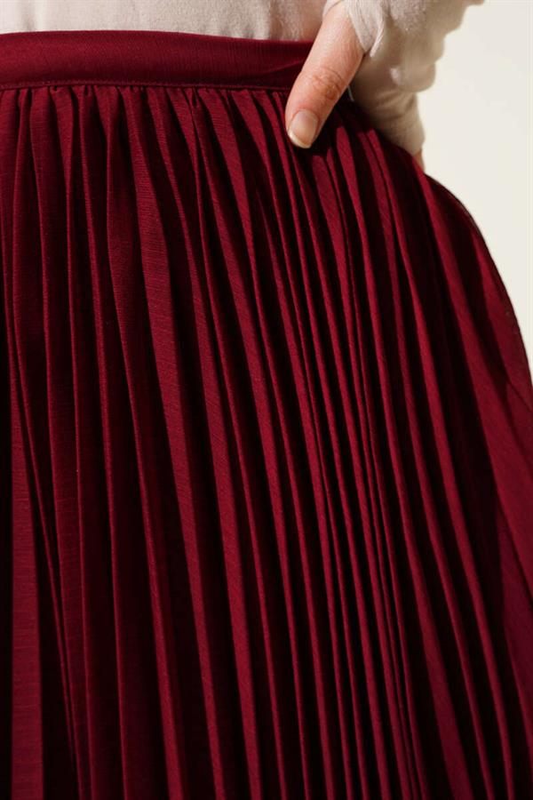 Ruffle Tulle Skirt Burgundy