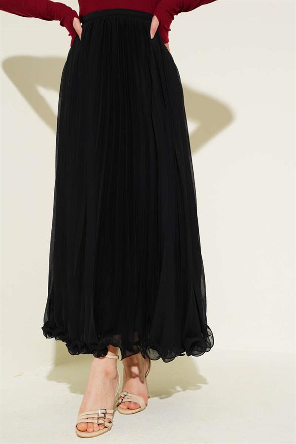 Ruffle Tulle Skirt Black