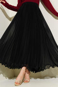 Ruffle Tulle Skirt Black