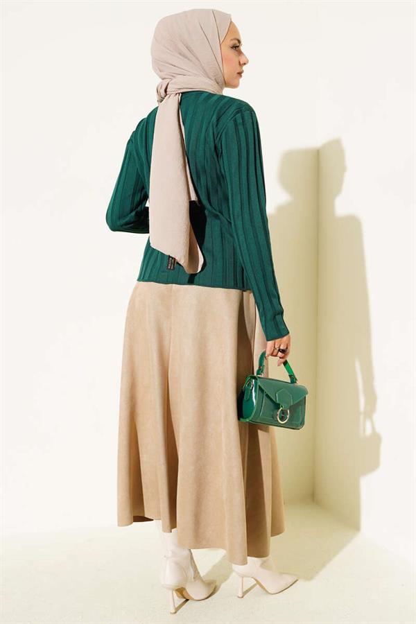 Corduroy Buttoned Knitwear Cardigan Nefti