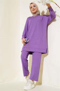 Corduroy Vest 2 Piece Set in Lilac